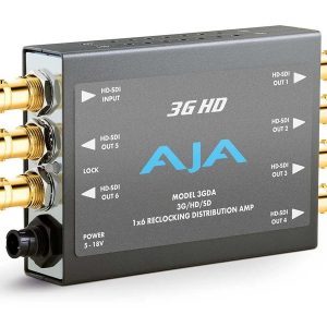AJA 3GDA-R0 1×6 3G/HD/SD Reclocking Distribution Amplifier/Automatic Input Detection