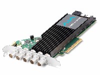 AJA CRV44-12G-R0-21 12G-SDI PCIe 3.0 4 Channel I/O Card – Tall Bracket – BNC with Fan – No Cables