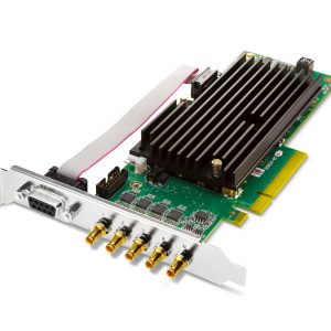 AJA CRV44-BNC-NF 8-lane PCIe 2.0 Flexible Multi-format I/O Card with full size BNC and Passive Heat Sink