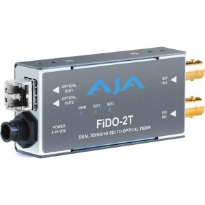 AJA FIDO-2T-R0 2-Channel 3G-SDI to Single-Mode LC Fiber Transmitter / Duplex LC / 10 km