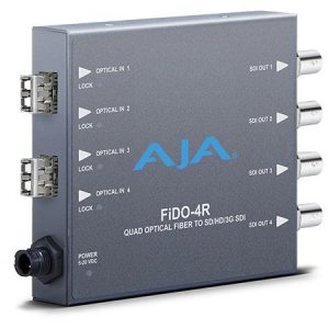 AJA FiDO-4R-MM 4-Channel Multi-Mode LC Fiber to 3G-SDI (Receiver)