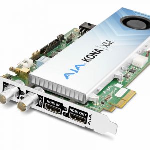 AJA KONA-XM-F-R0 12G-SDI and HDMI 2.0 Ultra Low Latency PCIe card, with Fan, Active Cooling