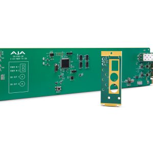 AJA OG-FIDO-2R-MM openGear 2-Channel Multi-Mode LC Fiber to 3G-SDI Extender (Receiver) with Dashboard Support