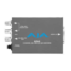 AJA ADA4-R0 4-Channel Bidirectional A/D / D/A Converter / AES11 Reference / 48-96 kHz