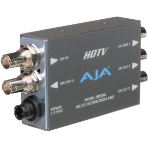 AJA HD5DA-R0 1×4 HD-SDI/SDI Distribution Amplifier Auto Equalize 100m 1.5Gb