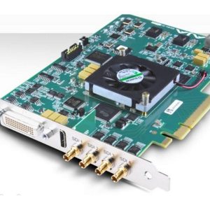 AJA KONA-4-R0-S00 4K/2K/3G/Dual Link HD/ HD/SD I/O 10-bit PCIe Card with HDMI 1.4a Output/HFR/Bracket/No Cables