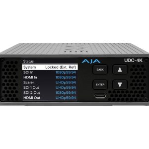 AJA UDC-4K 12G-SDI / HDMI 2.0 Up/Down/Cross Converter Frame Sync 4Kp60 HDR 12-bit
