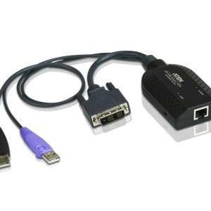 Aten KA7166 DVI USB Virtual Media KVM Adapter Cable with Smart Card Reader