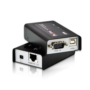 Aten CE100 USB VGA Cat 5 Mini KVM Extender (Transmitter/Receiver) Kit