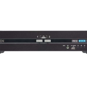 Aten CS1142D4C 2-Port USB DVI Dual Display Secure KVM Switch with CAC (PSD PP v4.0 Compliant)