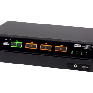 Aten CS1144DPH4C 4-Port USB 5K DisplayPort/HDMI Dual Display Universal Secure KVM Switch with CAC (PSD PP v4.0 Compliant)