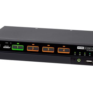Aten CS1184DPH4C 4-Port USB 5K DisplayPort/HDMI Universal Secure KVM Switch with CAC (PSD PP v4.0 Compliant)