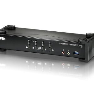 Aten CS1924 4-Port USB 3.0 4K DisplayPort KVMP Switch (Cables included)
