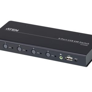 Aten CS724KM 4-port USB Boundless KVM Switch (Cables included)