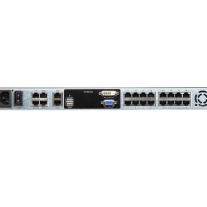Aten KL1116VN 16-Port Cat 5 Dual Rail 19 inch LCD KVM over IP Switch 1 Local/1 Remote User Access