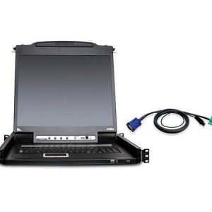 Aten CL5708MUKIT 8-Port 17in Single Rail LCD KVM Console Bundle