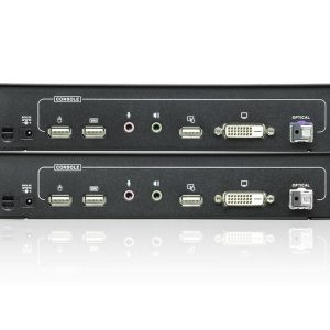 Aten CE690 DVI Single Link Optical KVM Extender (Transmitter/Receiver) Kit with audio up to 12 miles