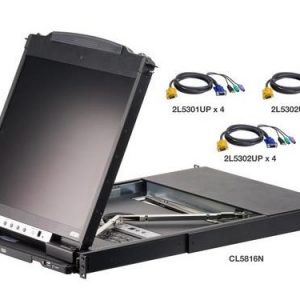 Aten CL5816NcKit 16-Port Dual Rail LCD KVM Switch with Kit
