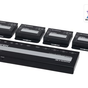 Aten VS1824KIT 4-Port 4K HDMI Cat 6 Splitter with Receivers