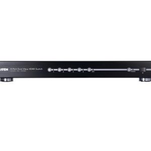 Aten VS482 4-Port Hi-Definition Video/Audio Switch with 2 Out/Audio De-Embedder