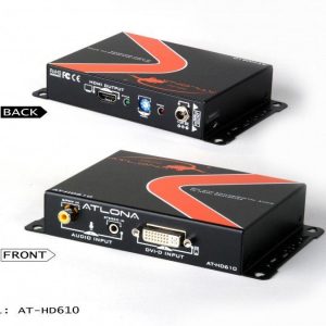 Atlona AT-HD610-b DVI with Analog/Digital Audio to HDMI Converter and Embedder