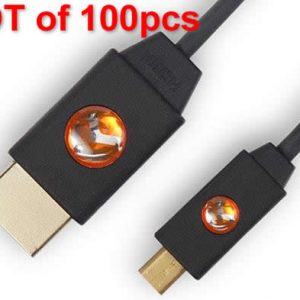 Atlona AT-LCM-9_L100 9ft LinkConnect High Speed Micro HDMI to HDMI Cable with Ethernet LOT of 100pcs
