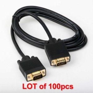 Atlona AT18008-2_L100 6FT SVGA Male/Male cable LOT of 100pcs