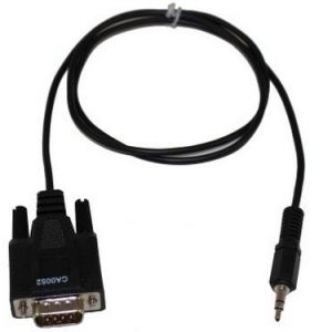 Aurora Multimedia CA0052-M3T2R 3.5mm TRS to Male DB9 3-TX 2-RX Adapter