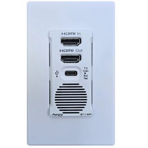 Aurora Multimedia IBT-1-WP1-W IPBaseT® AV Distribution Wall Plate - White