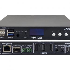 Aurora Multimedia VPX-UC1-ULTRA-1TB 4K60 1G Unified Communication AVoIP Transceiver with 8-Core 2.4GHz Processor & 8K60, Built-in 1TB SSD