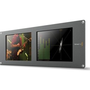 Blackmagic Design BMD-HDL-SMTWSCOPEDUO4K2 SmartScope Duo 4K 2 Rack-Mounted Dual 6G-SDI Monitors