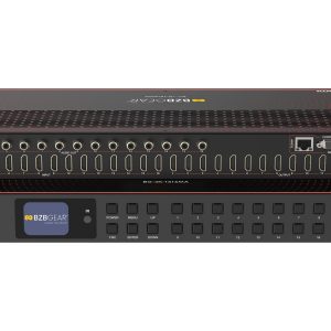 BZBGEAR BG-4K-1616MA 16×16 4K UHD HDMI 2.0 Matrix Switcher with Audio De-embedding and Independent Routing (4K60 – 4:4:4 and HDR Support)