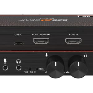 BZBGEAR BG-4KCHA USB-C 4K60 Video Capture Card Box with Scaler/HDMI 2.0 Loop Out/Audio/HDR10 to SDR Conversion Support