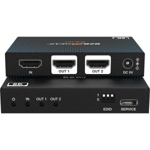 BZBGEAR BG-8K-DA12 1×2 8K UHD HDMI 2.1 Splitter with Auto Downscaling (8K60/4K120 and VRR/ALLM/QMS/QFT/SBTM Support)