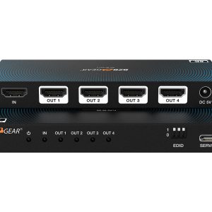 BZBGEAR BG-8K-DA14 1×4 8K UHD HDMI 2.1 Splitter with Auto Downscaling (8K60/4K120 and VRR/ALLM/QMS/QFT/SBTM Support)