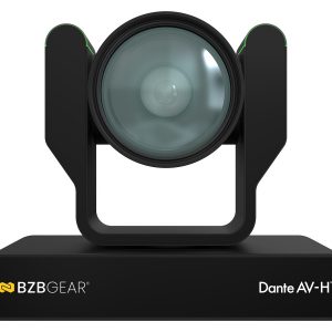 BZBGEAR BG-ADAMO-4KDA12X-B 12X 4K UHD Auto Tracking HDMI 2.0/12G-SDI/USB 2.0/USB 3.0 Dante AV-H Live Streaming PTZ Camera with Tally Lights (Black)