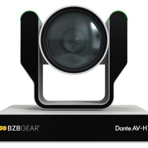 BZBGEAR BG-ADAMO-4KDA12X-W 12X 4K UHD Auto Tracking HDMI 2.0/12G-SDI/USB 2.0/USB 3.0 Dante AV-H Live Streaming PTZ Camera with Tally Lights (White)