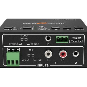 BZBGEAR BG-AMP2X20 2-Channel 40W 4/8 Ohms Stereo/Mono Audio Amplifier