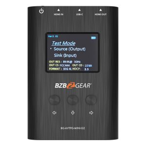 BZBGEAR BG-AVTPG-MINI-G2 8K/4K/1080P HDMI 2.1 48Gpbs Portable Signal Test Generator and Analyzer