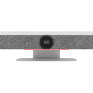 BZBGEAR BG-CYCLOPS-4K-W Intelligent 4K UHD All-In-One Auto Tracking Video Bar with HDMI/USB-C and 20W Speakers/6-MEMS Microphones (White)