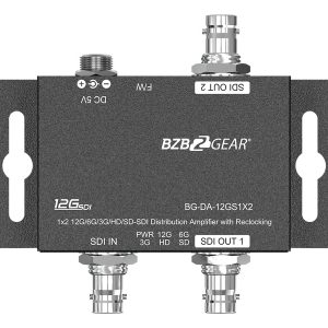 BZBGEAR BG-DA-12GS1X2 4K UHD 12G-SDI 1×2 Splitter/Distribution Amplifier