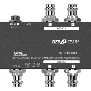 BZBGEAR BG-DA-12GS1X4 4K UHD 12G-SDI 1×4 Splitter/Distribution Amplifier