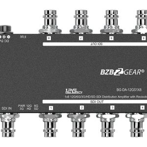 BZBGEAR BG-DA-12GS1X8 4K UHD 12G-SDI 1×8 Splitter/Distribution Amplifier