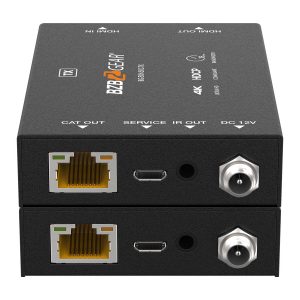 BZBGEAR BG-EXH-50C 4K UHD HDMI Extender Over Cat5e/6/7 with Bi-directional IR/PoC up to 165ft