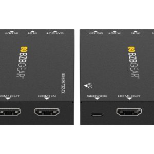 BZBGEAR BG-EXH-70C3 4K UHD HDMI Extender Over Cat5e/6 with Bi-directional IR/PoC/ARC and Audio De-embedding up to 230ft