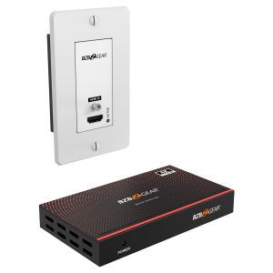 BZBGEAR BG-EXH-70WP-W 4K UHD 18Gbps HDMI Wall Plate Transmitter/Receiver Kit up to 230ft