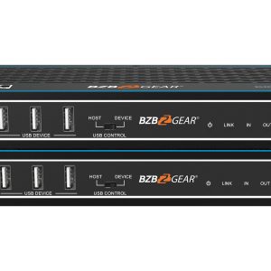 BZBGEAR BG-EXH-8KC6 8K UHD HDMI 2.1 Extender – 8K30/4K120Hz with IR/eARC/ARC/PoC/RS-232/Ethernet/USB 2.0 and Audio Embedding/De-embedding up to 295ft