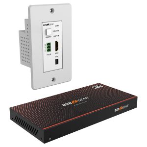 BZBGEAR BG-EXHD-70UCWP-W 3×1 HDMI/MDP Wall Plate Switcher & HDBaseT Extender Kit, 4K UHD 18Gbps with RS232 – 230ft Range