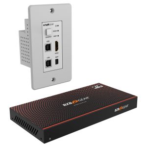BZBGEAR BG-EXHD-70UWP-W 3×1 HDMI/MDP/KVM Wall Plate Switcher & HDBaseT Extender Kit, 4K UHD 18Gbps – 230ft Range