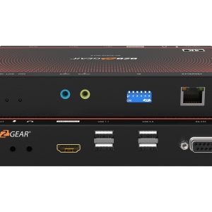 BZBGEAR BG-IPGEAR-PRO-R 4K UHD HDMI 2.0 Over IP Multicast Receiver with Video Wall/KVM/USB/POE Support
